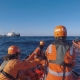 Rettungsboote der ALAN KURDI auf dem Mittelmeer