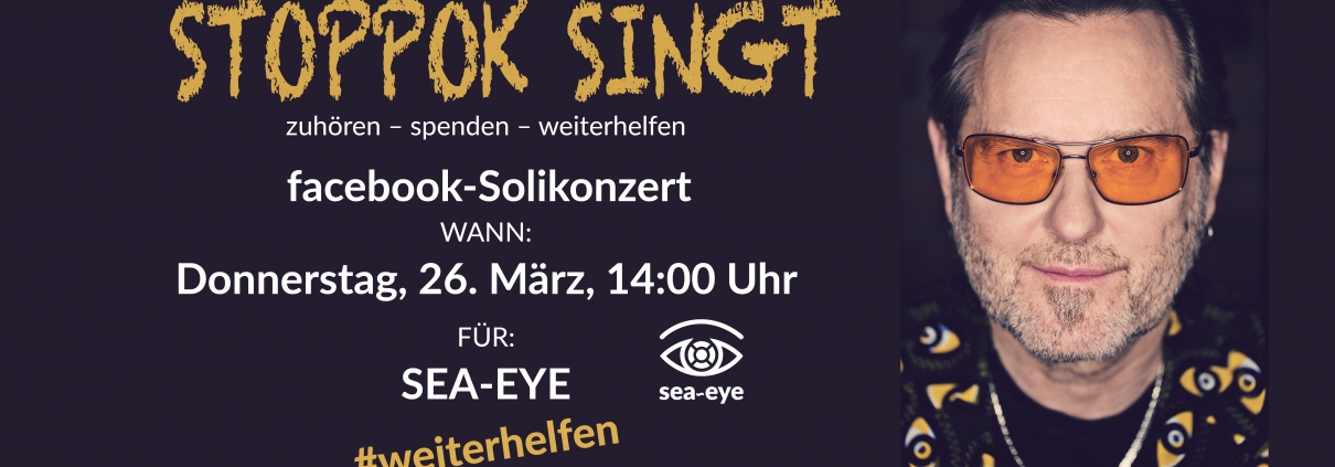 facebook-Solikonzert für Sea-Eye: Stoppok singt