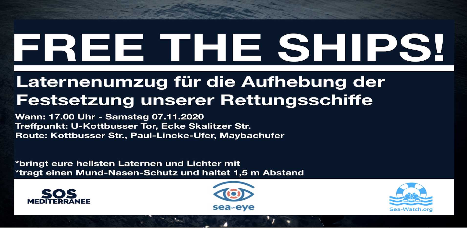 Laternenumzug: #FreeTheShips