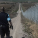 Members of the German federal police on patrol along the Bulgaria - Turkish border