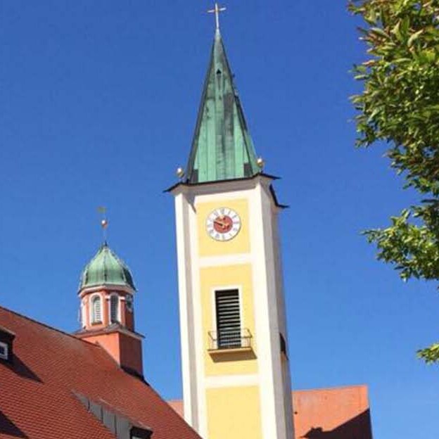 The Picture shows a city view of Mainburg.